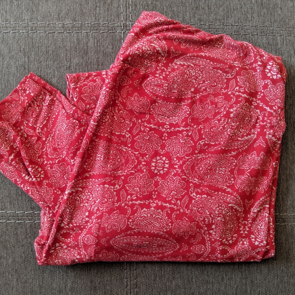 Lularoe Red TC Leggings